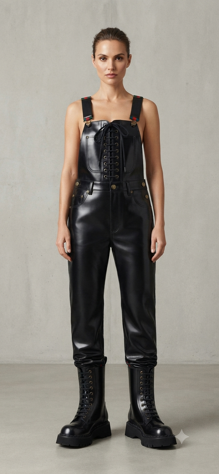 The Khool Closet The Moto-Corset Overalls for women.