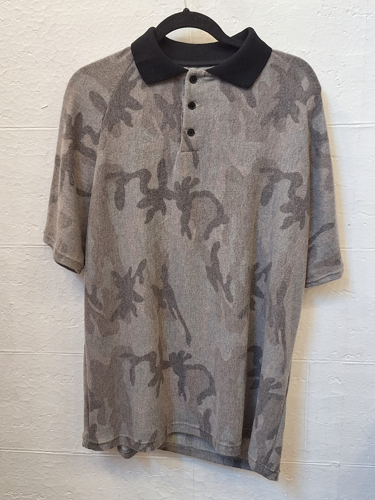 The Khool Closet: Womans camouflage polo shirt grey for women.