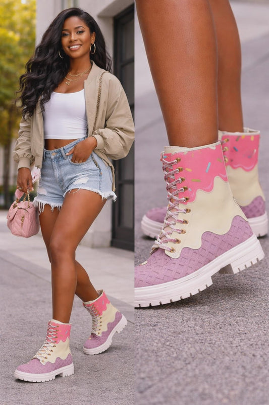 The Khool Closet: Frozen Glam ice cream boots collection for women.