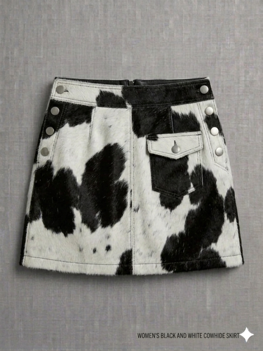 The Khool Closet: "The Outpost A-Line" skirt for women. Black+White/Heather Grey+White