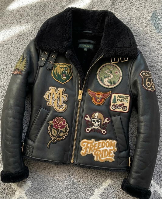 The Khool Closet: "Airforce Moto" Jacket for women.