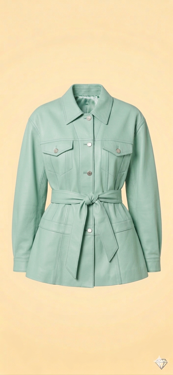 The Khool Closet: "Belted Suede Shacket" for women.