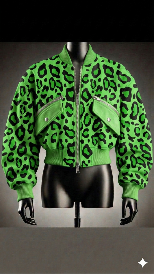 The Khool Closet "The Sahara Vegan Suede Bomber" for women.