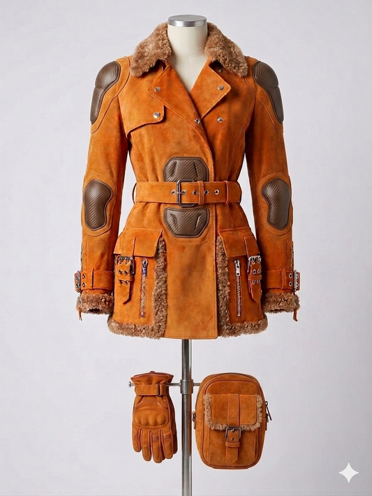 The Khool Closet: "The Gilded Nomad Gear" collectiion for women. Tan+Orange