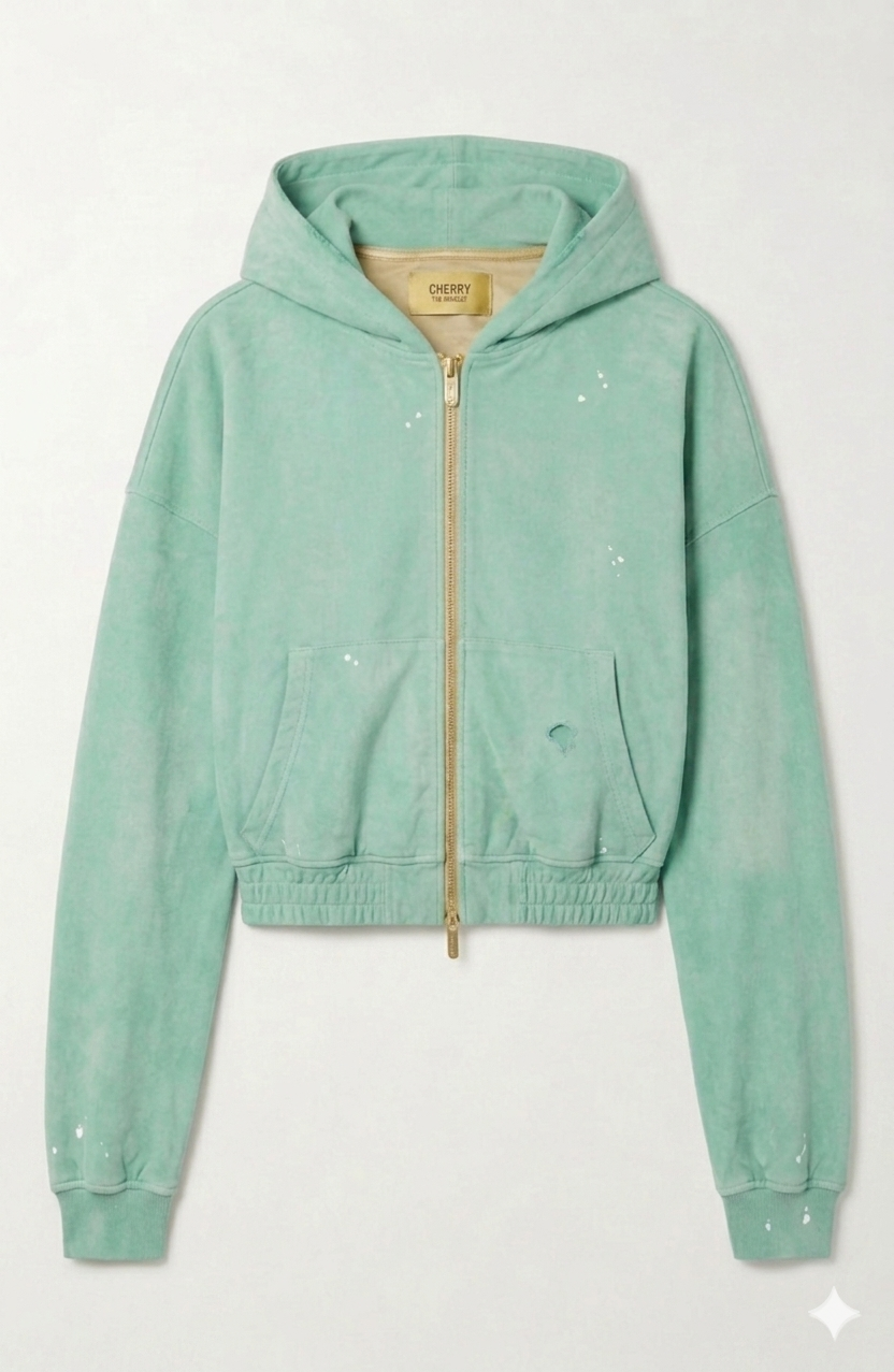 The Khool Closet: "The Heritage Sun-Bleached Zip" suede for women. Mint/Blue/Yellow
