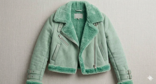 The Khool Closet: "Verdan Suede Aviator" for women. Mint Green