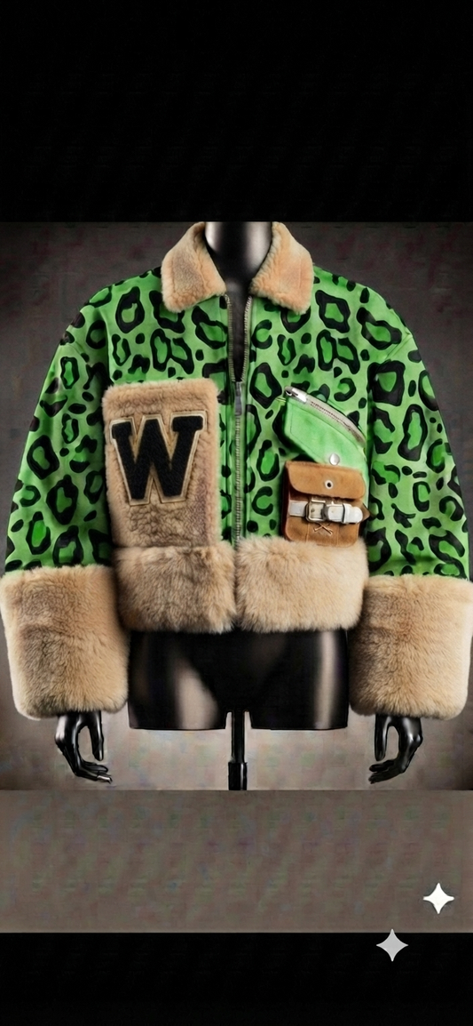 The Khool Closet "The Westwood Wild" bomber for women.