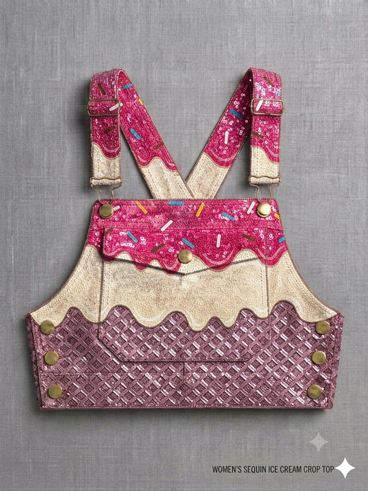 The Khool Closet "Women's Sequin Ice Cream Top & Joggers" for women.