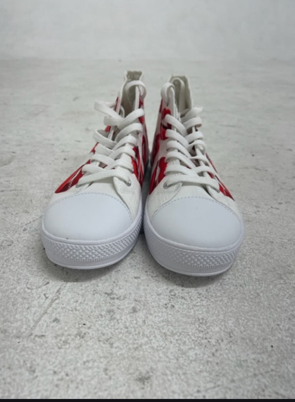 Lips print high top for women